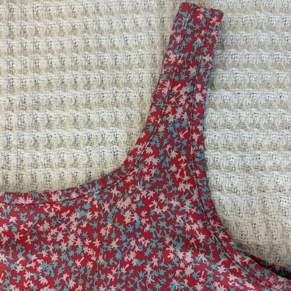 Columbia PFG Pink Teal Floral Tank Fishing Dress Small Outdoors Beachy Vacation - Picture 6 of 11